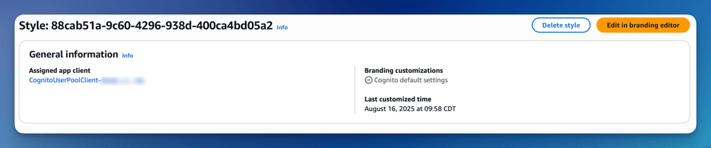 Cognito Managed Login Link