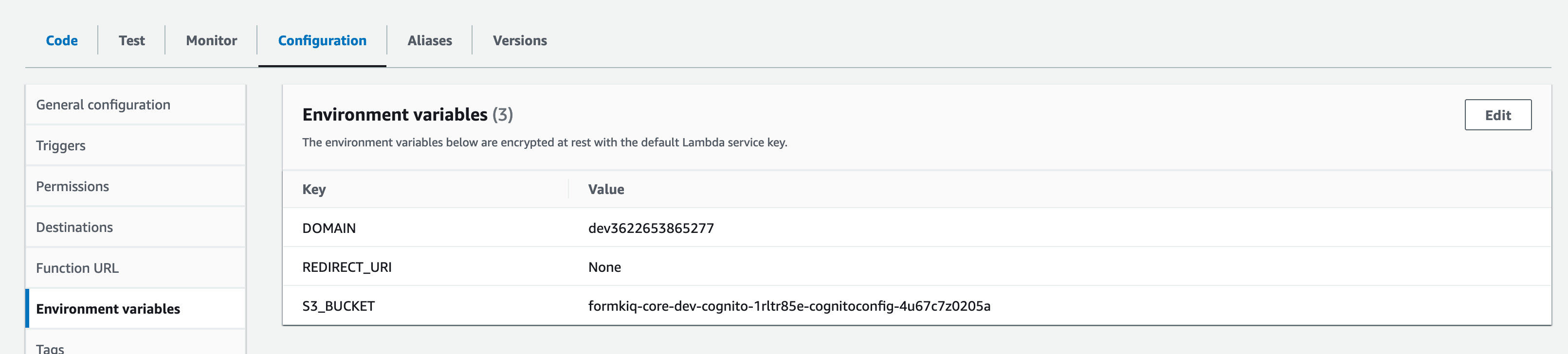 Environment Variables Configuration