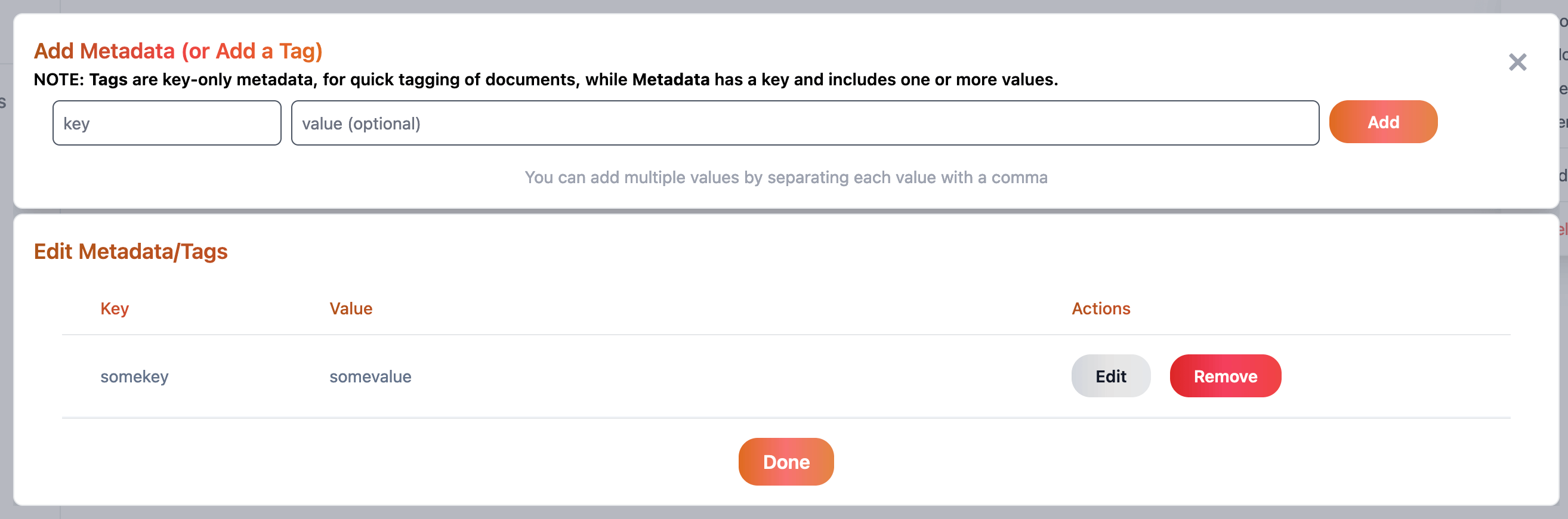 FormKiQ Console Document Upload