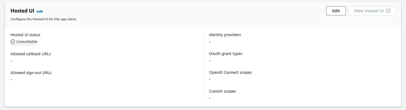 Cognito Hosted UI