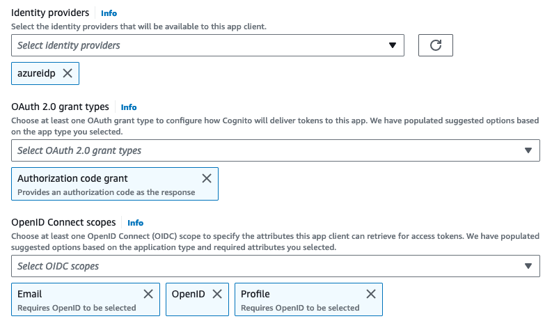 Cognito Hosted UI Config