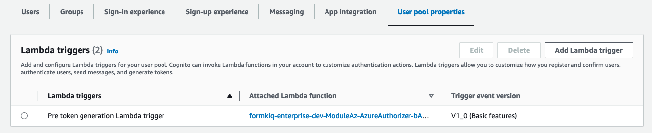 Cognito Lambda Trigger