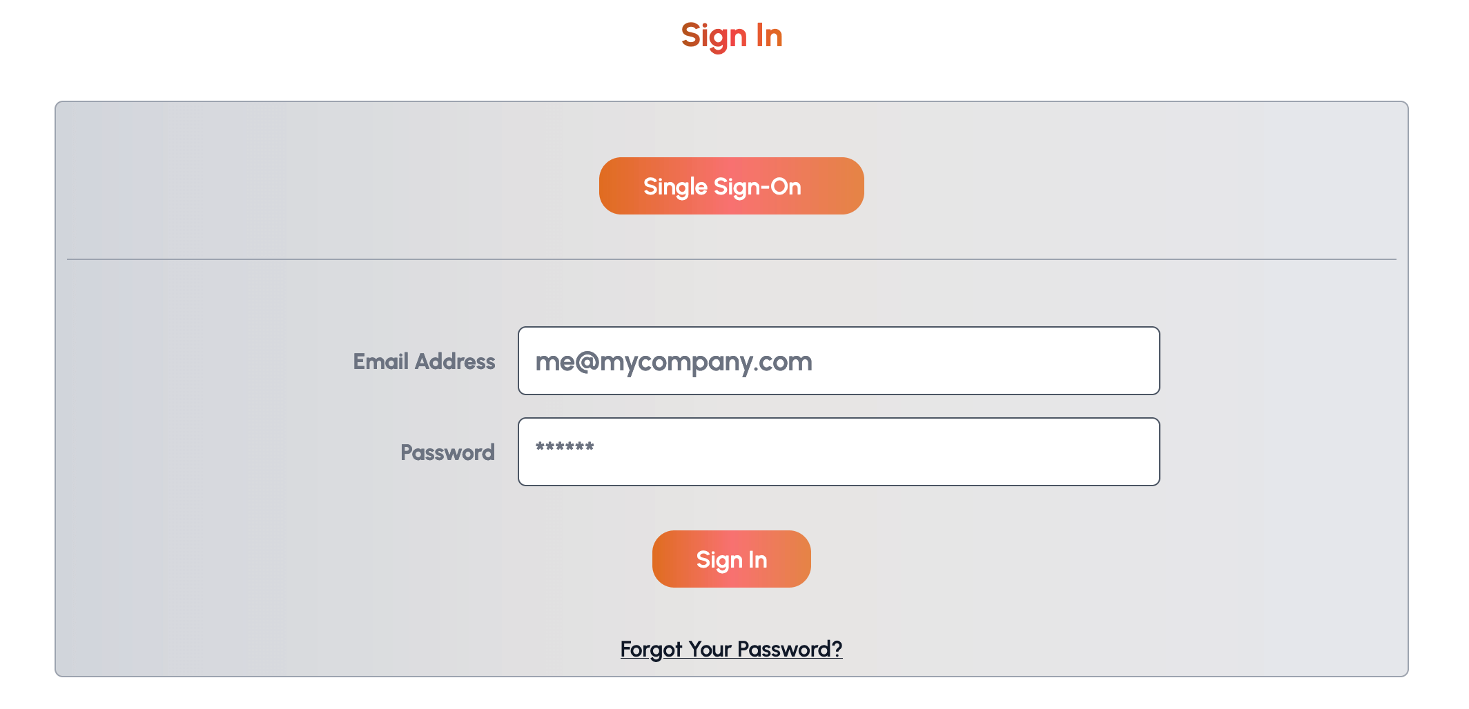 Console Single Cognito Single Sign On