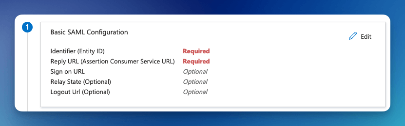 Basic Saml Configuration