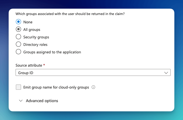 Saml Group Claims
