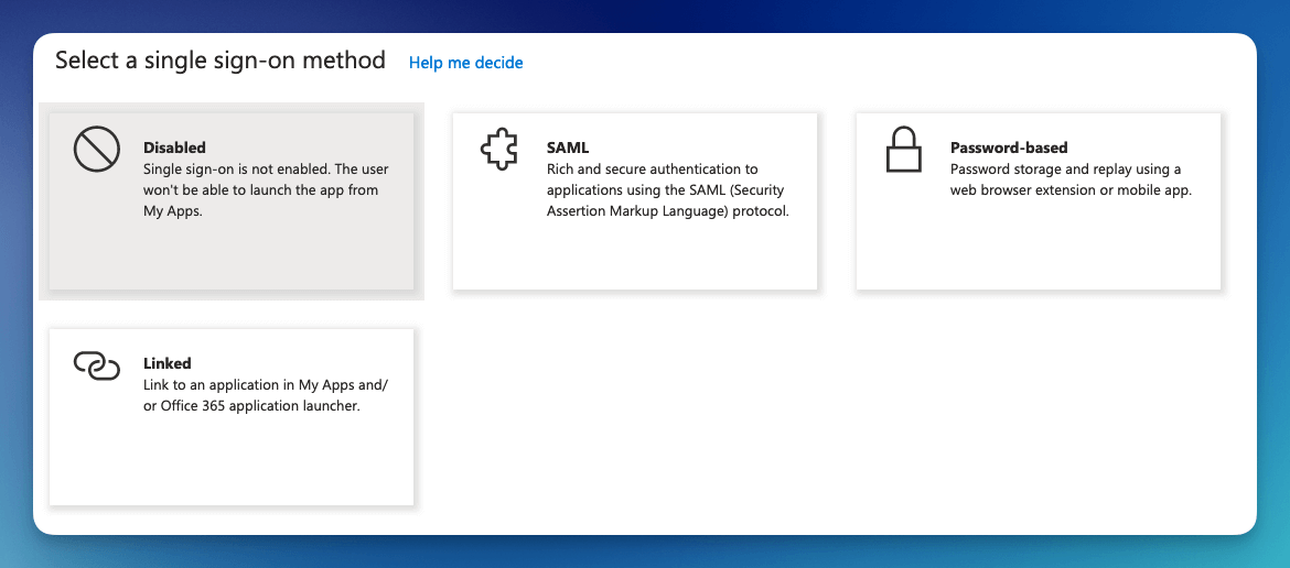 Basic Saml Configuration