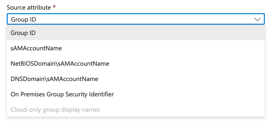 Saml Source Attributes Config