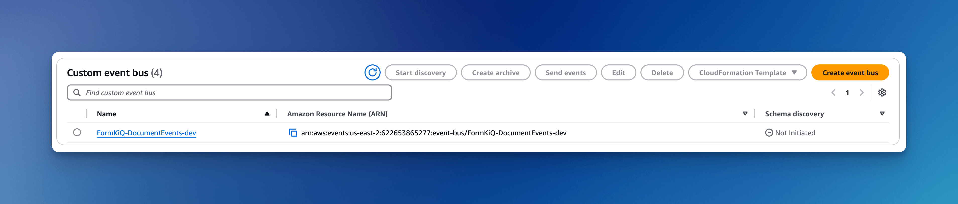 Document EventBridge