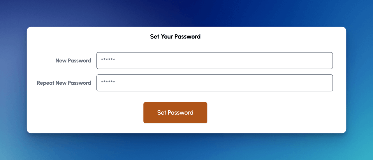 Set Admin Password