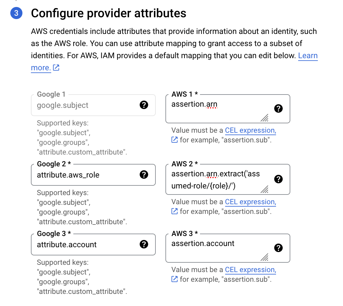 Configure Provider Attributes