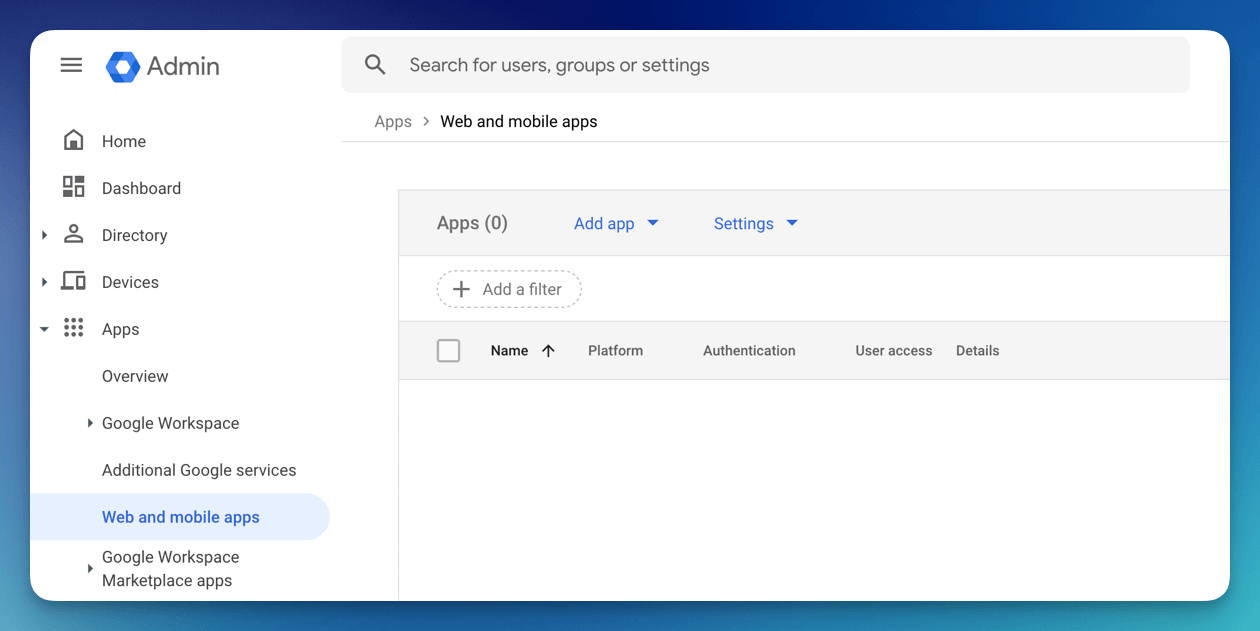 Web and Mobile Apps