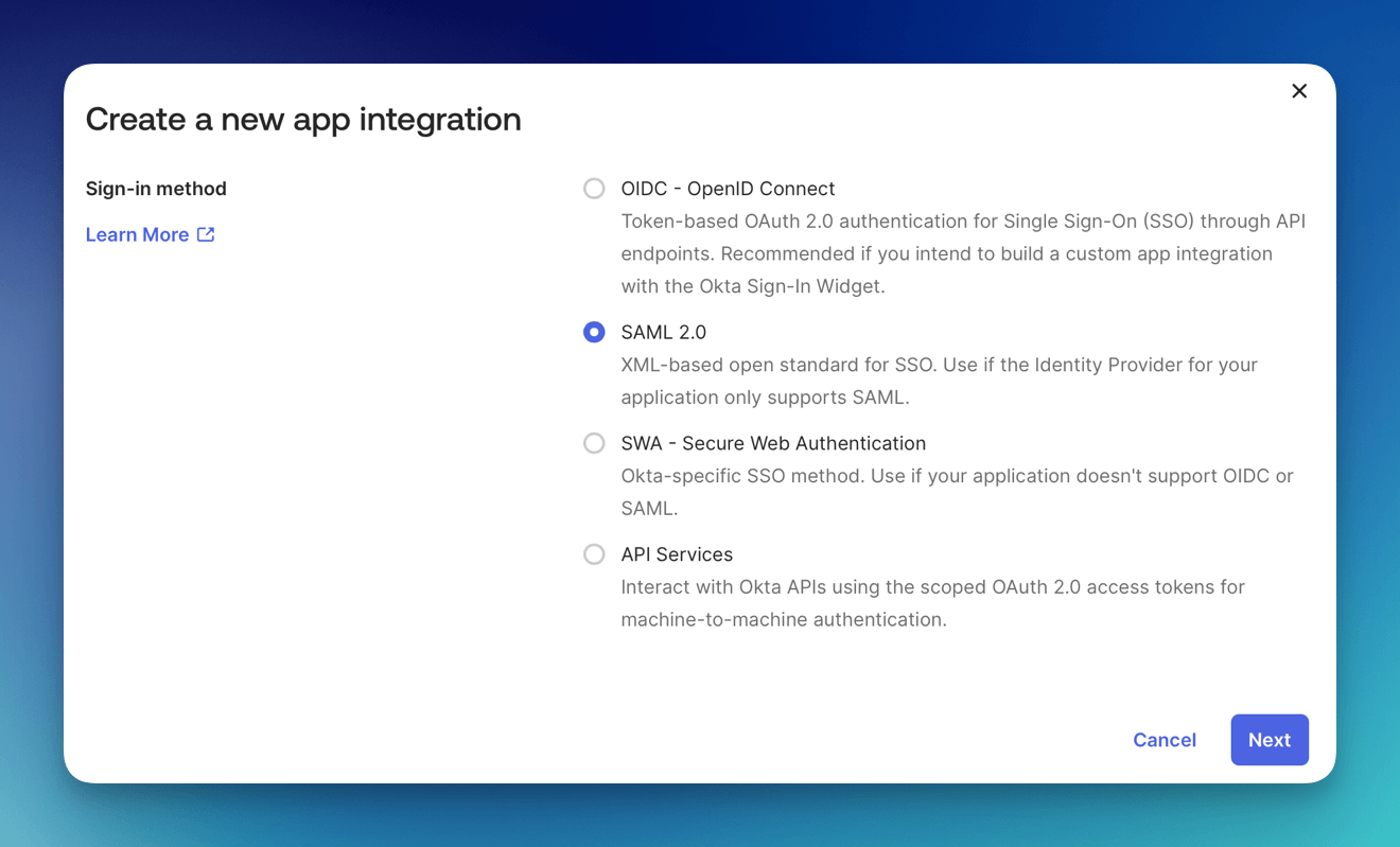 Saml Integration