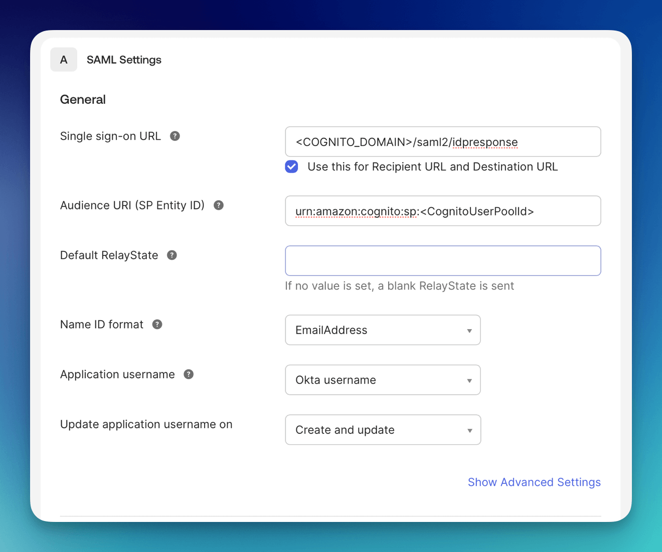 General Settings