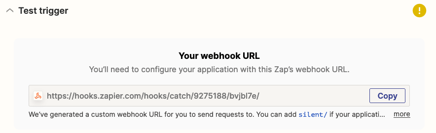 Zapier Webhook Url